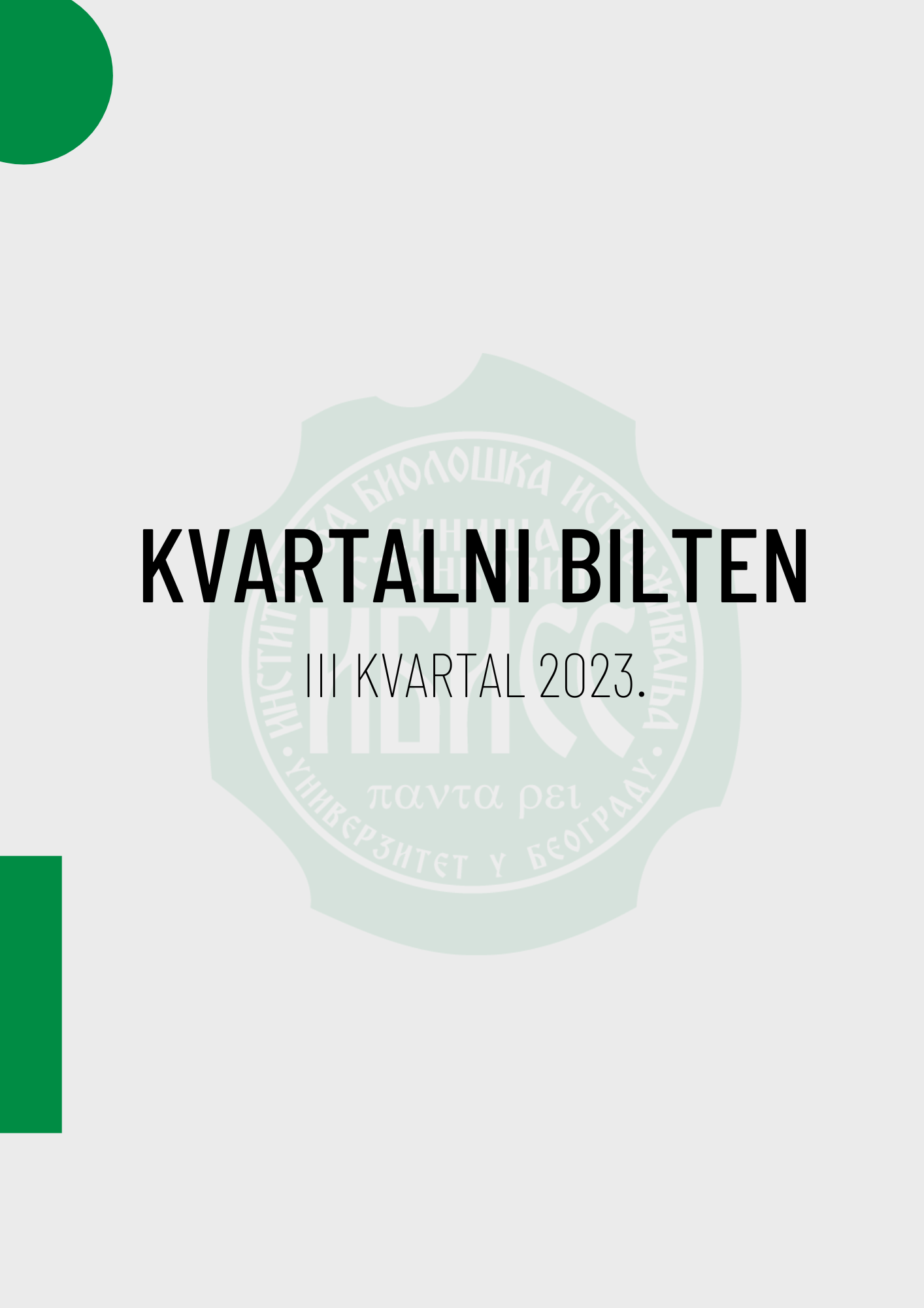 2023 Bilten kvartal 3
